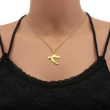 2024 New fashion stainless steel Croatia map and city necklace men's and women's geometric ethnic style collarbone chain anniver