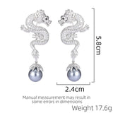 SUYU Spring New 2024 Dragon Year Zodiac Design Earrings Fashion Luxury Personalized Creative Earrings Festival Gifts
