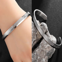 Exquisite Quran Verses Ayatul Kursi Bracelet Islamic Muslim Stainless Steel Jewelry Men\\\\'s Arabic Calligraphy Bangles Ramadan