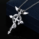 Fashion Dragon Wing With Cross Necklace Punk Style Vintage Necklace Mans Hiphop Accessories