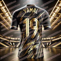 New Hot Selling Yamal Fashion 3D Printed Men's Fan Commemorative T-shirt Daily Sports Quick Drying Jersey