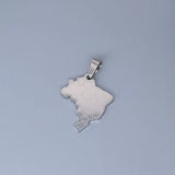 2pcs No Fade Africa Map Charms Stainless Steel Pendant for Jewelry Making Necklace Keychain Rune Eye of Horus Talisman DIY Craft