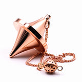 Ya.x Spinning Top Design Reiki Pendulum for Divination,Chakra Testing & Spiritual Energy Brass  Metal Pendulum