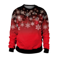 [You're My Secret]Women Autumn Winter Long Sleeve Crew Neck Pullover Tops Christmas Party Santa Claus Printed Casual Sweatshirts