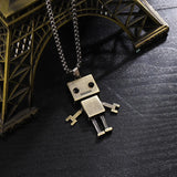 Hip hop Robot Net Red Necklace men and women couple sweater chain ins disco personality trend