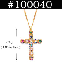 Anniyo Butterfly Mary Guadalupe Cross Butterfly Hamsa Charms Pendand Necklaces Wedding Party African Hawaiian Jewelry @@100040