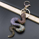 Cute Sweet Colorful Full Crystal Big Bear Key Chain Alloy Rhinestone Fashion Bag Accessories Keyring Jewelry Wholesale N9029