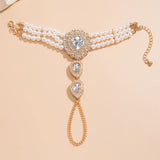 DIEZI Luxury Imitation Pearl Necklace Bracelet Vintage Water Drop Stone Beads Jewelry Sets Elegant Wedding  Party New Jewelry