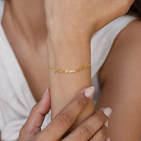 Custom brand name bracelet, custom name bracelet, custom double name or triple name, gift for girlfriend