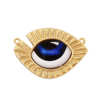 Newest Classic Amulet Turkish Blue Evil Eye Charm Pendant,18K Gold Cubic Zirconia CZ Paved,Jewelry Necklace Bracelet Supply L30