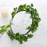 Gift Costume Cosplay Fairy Flower Leaf Headbands Photoshoot Simulated Elven Princess Tiara Black Flower Antler Crown Wedding