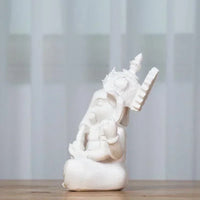Handmade Sandstone Ganesha Buddha Elephant Statue Sculpture Figurine for Home Decoration  Living Room