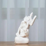 Handmade Sandstone Ganesha Buddha Elephant Statue Sculpture Figurine for Home Decoration  Living Room
