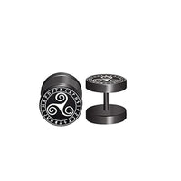 2pcs 18G 316L Stainless Steel Viking Rune Round Stud Earrings for Men Women, Cartilage Tragus Helix Earring Piercing Jewelry