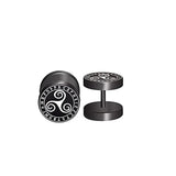 2pcs 18G 316L Stainless Steel Viking Rune Round Stud Earrings for Men Women, Cartilage Tragus Helix Earring Piercing Jewelry