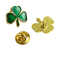 Wholesale clover badge four-leaf clover oil-drip paint brooch pendant accessories St. Patrick's Day gift jewelry corsage