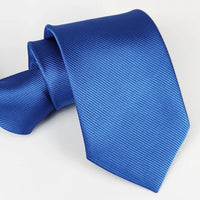 Zipper Ties For Men Women Striped Mens Tie For Business Wedding Skinny Neck Tie Casual Slim Blue deep Light navy blue Necktie