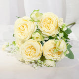 Silk Artificial Flower Rose Peony Bouque Home Decoration Bridal Holding Flower Wedding Decor Bouquet DIY Fake Flower Arrangement