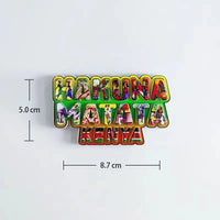 Kenya Africa Travelling Souvenirs Fridge Magnets Creative Home Decoration Resin Fridge Magnetic Stickers