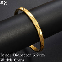 Anniyo (One Piece) Wholesale Dubai Bangle Jewelry Gold Plated Ethiopian Bracelet Openable for Women African Arab Wedding #001802