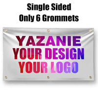 Single Double Sided Polyester Custom Flag 3x5/4x6/5x8FT with Brass Grommet Small Big Personalized Your Own Design Logo Text Flag