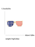 Enamel Statue of Liberty Brooches for Women Unisex Rhinestone American Flag Pins Banquet Party Backpack Gifts Jewelry Accessorie