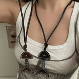 Cute Fish Bones Vintage Women Pendant Fashion Trendy Elegant Jewelry Unique Party Gifts Exquisite Accessories Personality QD317