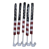 aerxemrbrae 30x45cm  American car flag 12x18inch USA window flag bearer standard-bearer waving flags with plastic flagpole