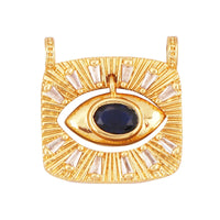 Newest Classic Amulet Turkish Blue Evil Eye Charm Pendant,18K Gold Cubic Zirconia CZ Paved,Jewelry Necklace Bracelet Supply L30
