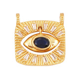Newest Classic Amulet Turkish Blue Evil Eye Charm Pendant,18K Gold Cubic Zirconia CZ Paved,Jewelry Necklace Bracelet Supply L30