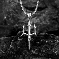 Retro Devil Mask Pendant Japanese Samurai Style Punk Pendant Necklace Men's Gothic Halloween Jewelry Gift