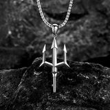 Retro Devil Mask Pendant Japanese Samurai Style Punk Pendant Necklace Men's Gothic Halloween Jewelry Gift