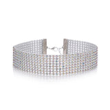 TOP Quality Cool Shiny Rhinestone Bundle Neck Popular Element Collar Necklace Punk Hip Hop Women's Choker Gift Korean Jewelry