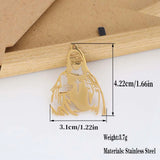 New fashion stainless steel hollowed cross Jesus large pendant DIY necklace bracelet keychain pendant accessories