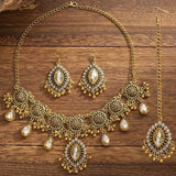 Water Drop Pendant Hollowed-out Tassel Jewelry Set Hollowed Out Ethnic Style Women Jewelry Set Vintage Exaggeration