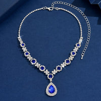 Ladies' fashionable and trendy design, water droplet necklace, jewelry suitable for dates, parties, holidays, gifts