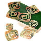 Multicolor Geometric Spirals Necklace Pendant Chain Women Girls Gifts Fashion Jewelry Hot Sale Party Gift 2025 New Style