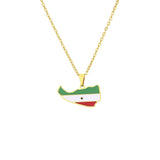 2024 new fashion stainless steel retro dripping oil national style Somaliland pendant necklace temperament everything collarbone