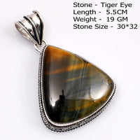 Genuine Amazonite Turquoise Agate Jasper Tiger Eye  Antique Pendant