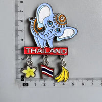 Metal Fridge Magnets Thailand Monaco Seattle Dubai Brugge Egypt Oman Austria Munchen Berlin Krakow Germany Prague Switzerland