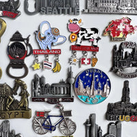 Metal Fridge Magnets Thailand Monaco Seattle Dubai Brugge Egypt Oman Austria Munchen Berlin Krakow Germany Prague Switzerland