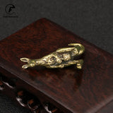 Vintage Brass Kangaroo Figurines Miniatures Tea Pets Crafts Desktop Small Ornaments Animal Statue Home Decors Accessories Gifts