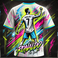 2025 CHATGPT Original Design New Arriavl The Goat Design Football Jersey Training Kit Oversized O-neck Soccer Tee