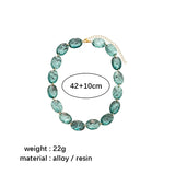 Vintage Ellipse Geometry Necklace Fashion Jewelry Women Trend Delicate Exaggerate Party Gifts Personality Accessories RG202