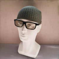 Winter Knitted Muslim Men Prayer Hats Unisex Beanies Cap Warm Islamic Ramadan Jewish Kippah Homme Hat Men's Wrap Head Caps