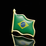 Brazil Lapel Pins Waving Brooches Pin Badges for Clothing Bags Backpacks Jackets Hat DIY Accessories
