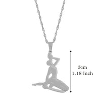 Anniyo 3CM Haiti Pendant Necklace Women Girls Neg Mawon Ayiti Items Gold Color Jewelry of Haiti Accessories Neg Maron @067221