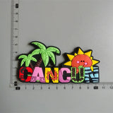 PVC Fridge Magnets Tourist Fridge Magnets for Cancun Mexico Honduras Fridge Decorations Stickers Home Decor