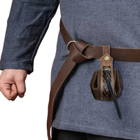 Viking-style Medieval Pouch That Can Be Hung On a Belt, Men's Coin Purse, High-quality Retro Waist Bag, Cool and Handsome Style