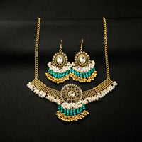 Luxury Elegant Crystal Wedding Jewelry Set Women Vintage Water Drop Earring Necklace Set Indian Gold Color Bijoux Bride Gift